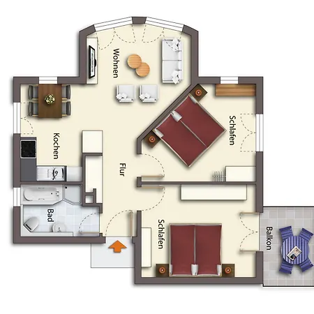 Apartamento Brise Haus Buchenhof App 1 *